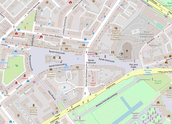 Mapa Białegostoku