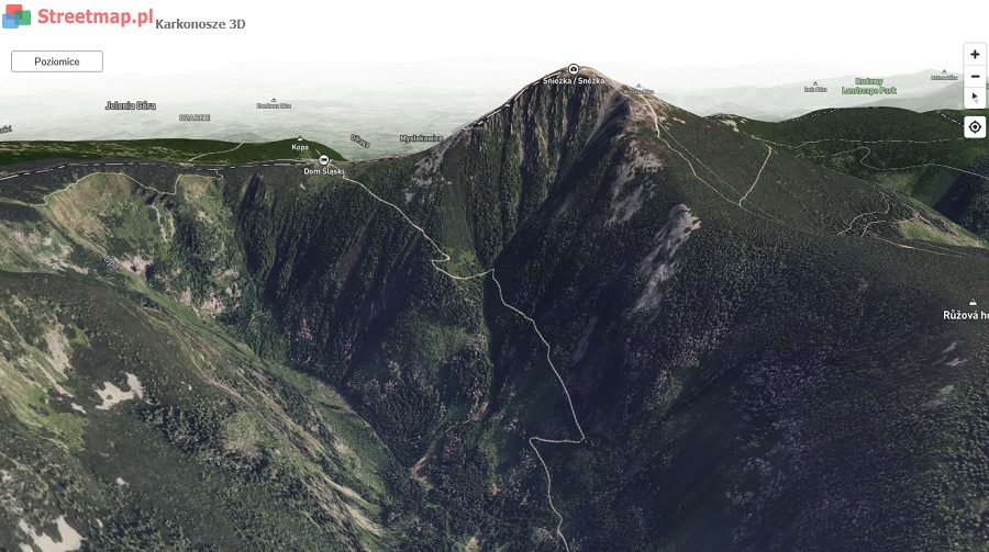 Mapa Karkonoszy 3D