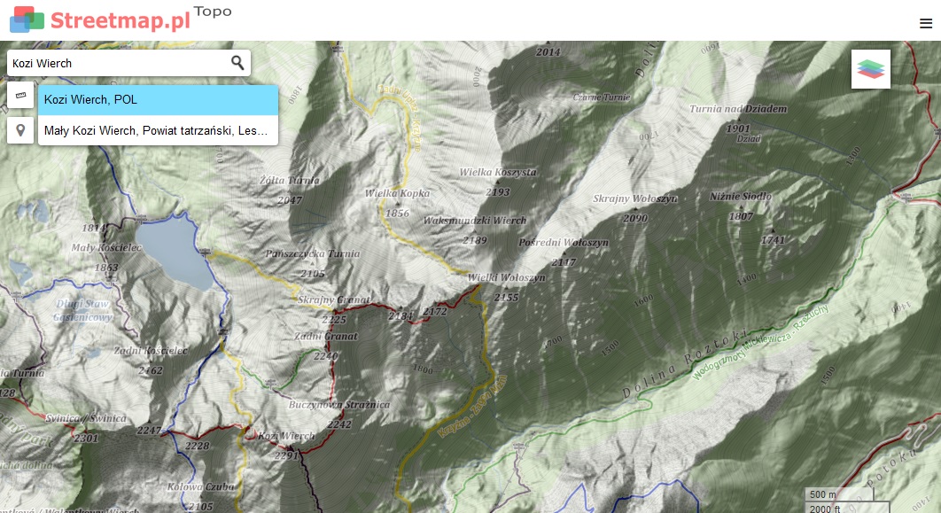 Nowa mapa terenu ze szlakami pieszymi i rowerowymi