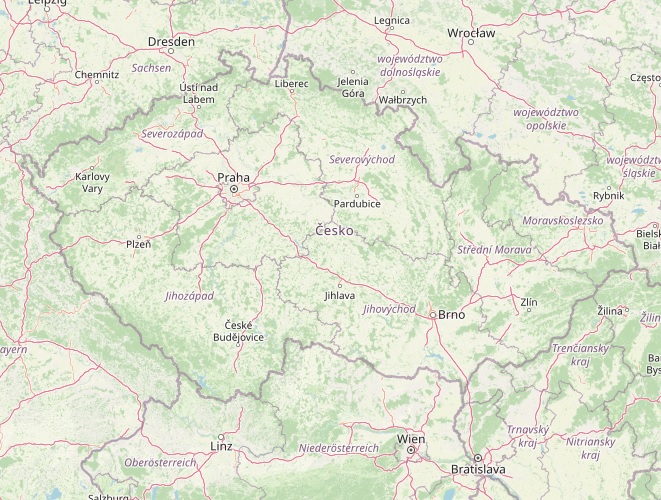 Mapa Czech