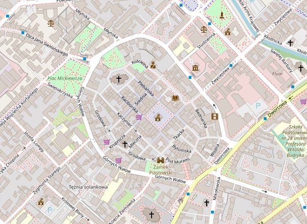 Mapa Gliwic