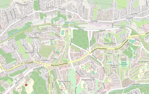 Mapa Jastrzębia-Zdrój