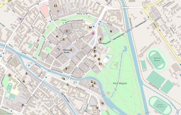 Mapa Kalisza