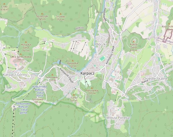 Mapa Karpacza