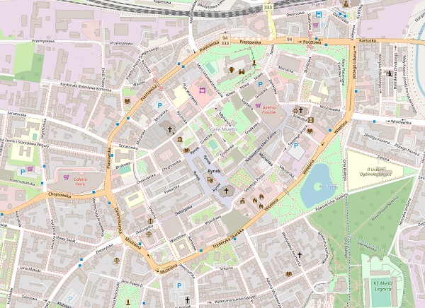 Mapa Legnicy