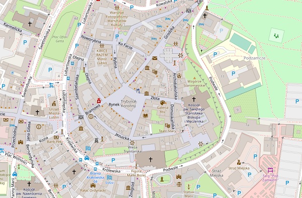 Mapa Lublina