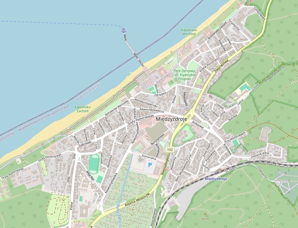 Mapa Międzyzdrojów