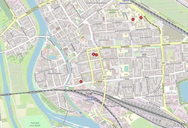 Mapa Opola