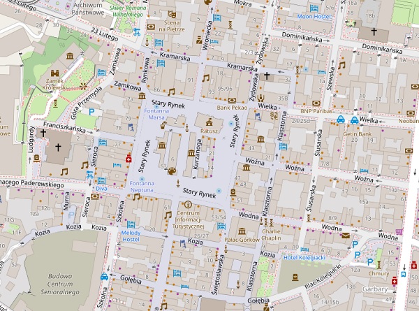 Mapa Poznania