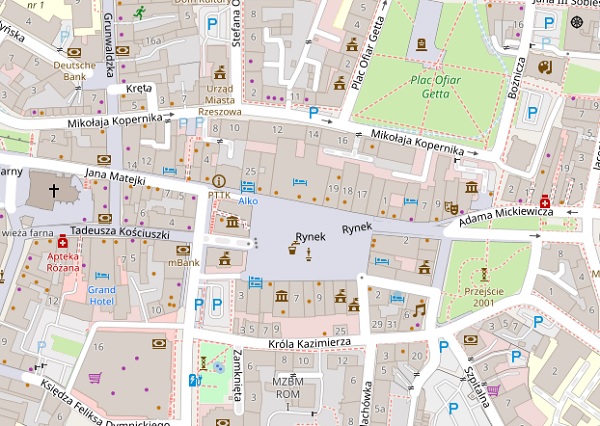 Mapa Rzeszowa
