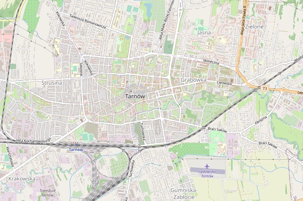 Mapa Tarnowa