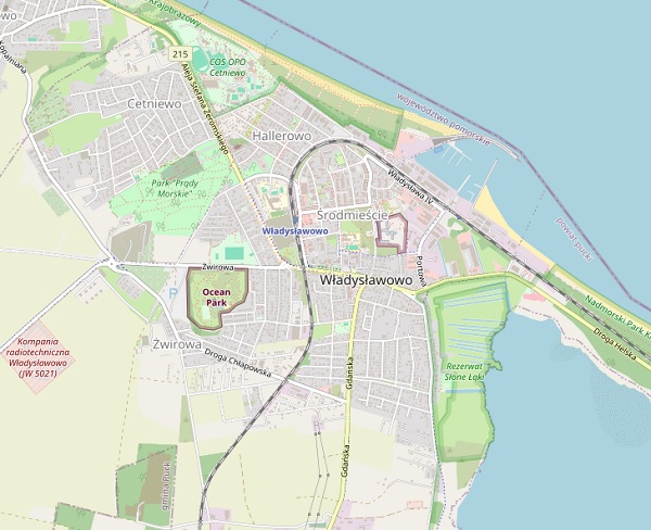 Mapa Władysławowa